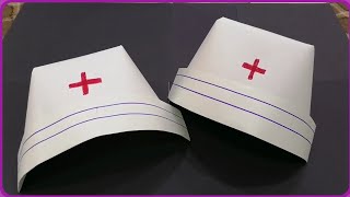 How to make a NURSE HAT - easy nurse cap