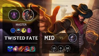 Twisted Fate Mid vs Orianna - EUW Master Patch 11.10