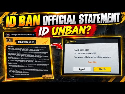 BGMI ID Ban Official Statement 🔥 | 10 Years Banned IDs Will Be Unbanned? | BGMI Latest Update