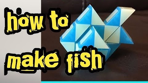 snack cube fish 🐠|| how to make fish || make a snake cube fish || fish || create a snake cube fish