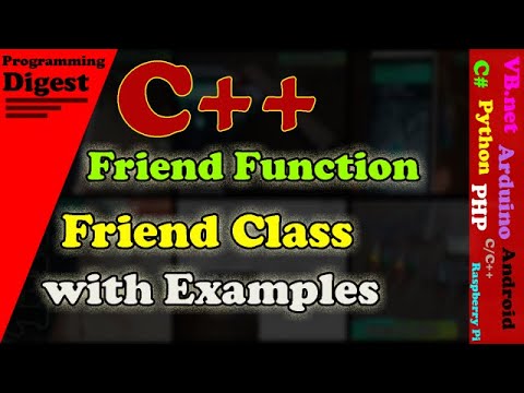 Friend function | | Friend class | | Introduction || Examples in c++