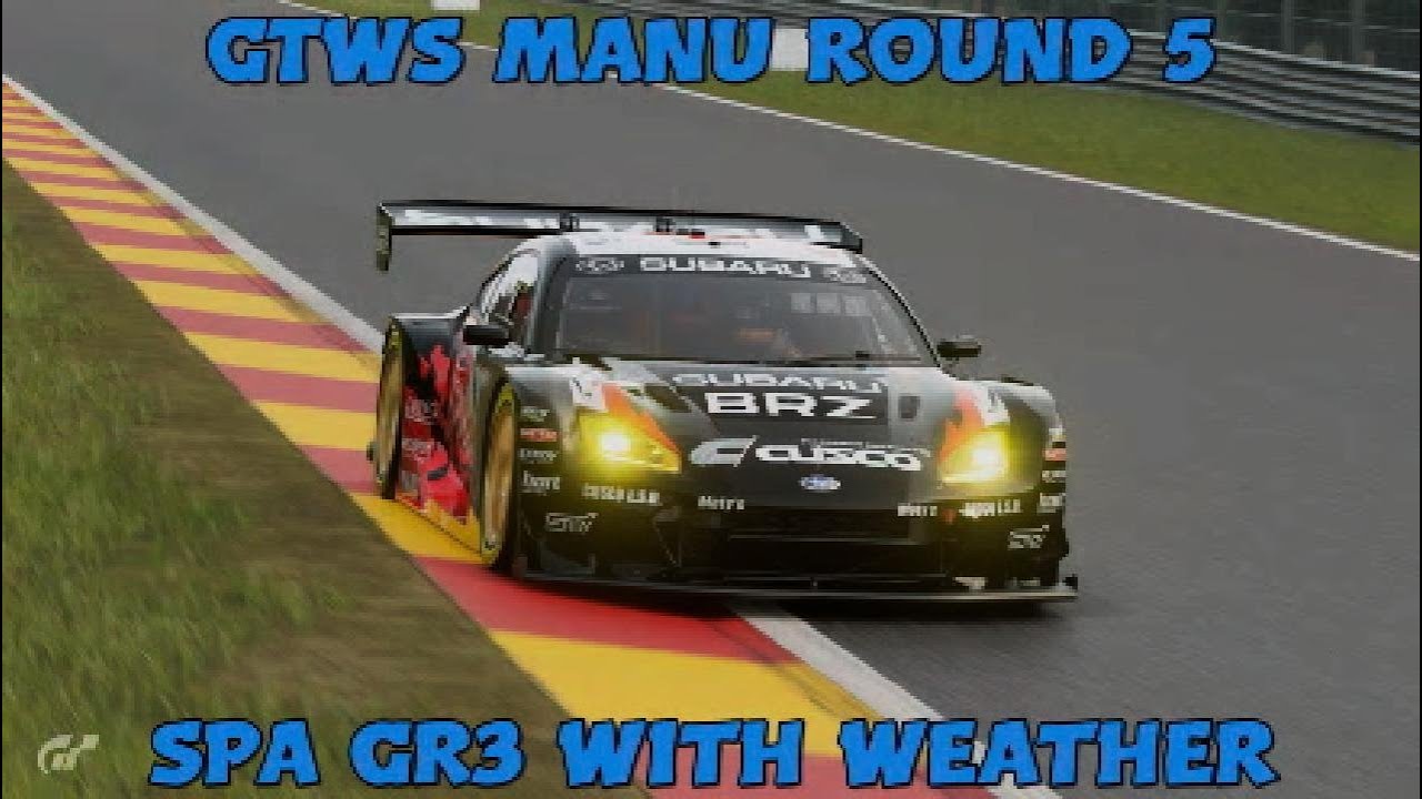 GTWS Manufacturers Round 5 Guide - Spa-Francorchamps Gr3 With Dynamic Weather - Gran Turismo 7