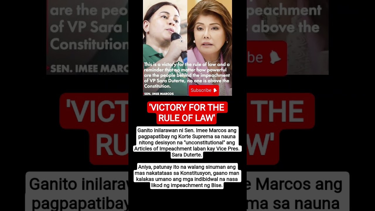 'VICTORY FOR THE RULE OF LAW'