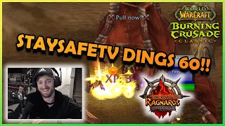 StaysafeTV reaches level 60 in WoW Hardcore!! | Daily Classic WoW Highlights #208 |