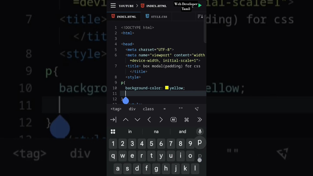 Css Box modal using (padding-buttom property) in Tamil ||                 