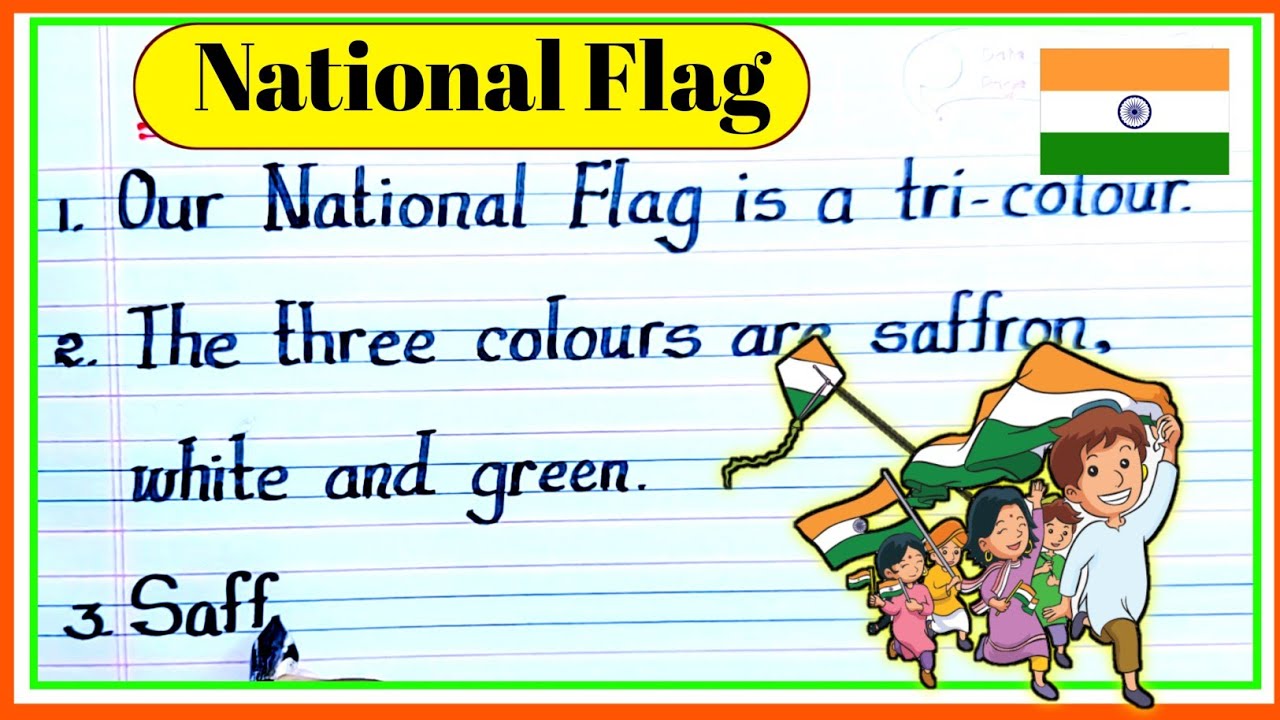 indian flag essay in english
