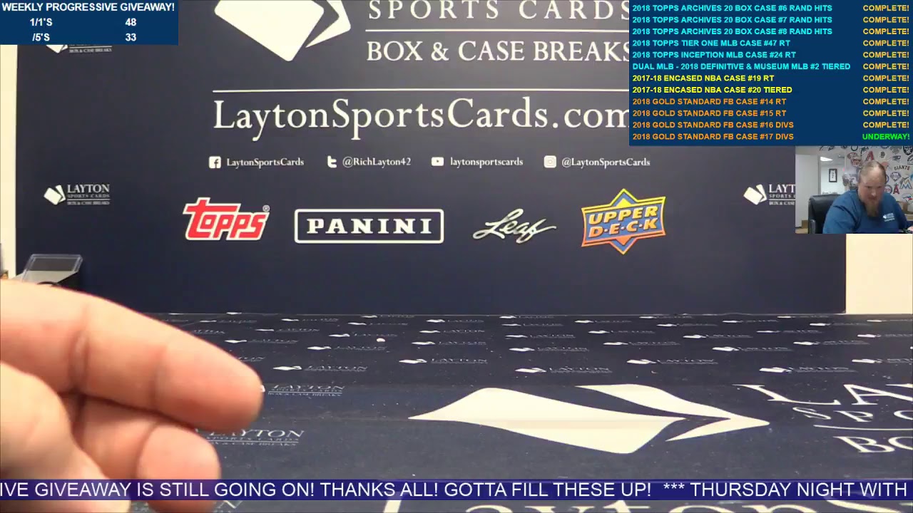 Layton Sports Cards Live! YouTube