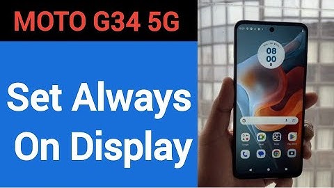 How to set always on display, Moto G34 5G me always on display kaise set karen