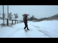 Yongquan tai chi form in the snow just a little bit of funmov