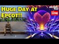 🔴Live: Epcot Luminous Fireworks Debut &amp; Walls are Down at World Celebration  - 12-5-23