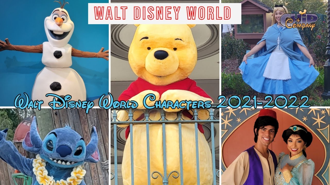 Walt Disney World Characters 2021-2022 - YouTube