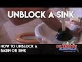 How to unblock a basin or sink