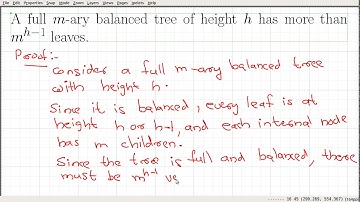 Video_46: Properties of m-ary Trees Part 2