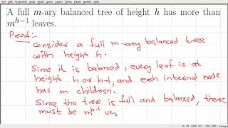 Video_46: Properties of m-ary Trees Part 2