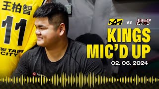 Kings Mic’d Up 貼身麥克風 | 王柏智 | 皇家坦克進城 磅礴登場 | 新北國王 v. 高雄鋼鐵人 | 2024.02.06 | P.LEAGUE 2023-2024