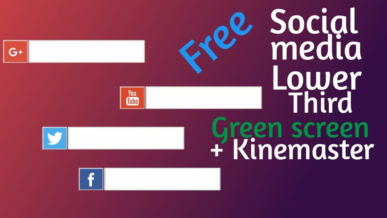 Hel Social media lower third free ah +kinemaster