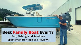 Best Family AND Fishing Boat EVER?? (Sportsman Heritage 261 Review & Walkthrough + Pricing!)
