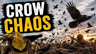 Insane Crow Hunt Over Sunflowers | Non-Stop Action