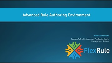 Advanced rule authoring environment - Version 3