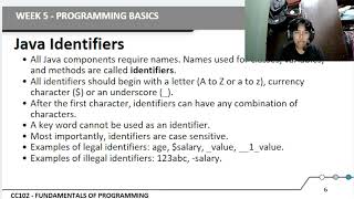 Information WEEK 5 | PROGRAMMING BASICS Update