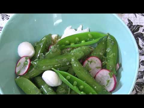 Scorched Sugar Snap Peas And Burrata Salad Recipe