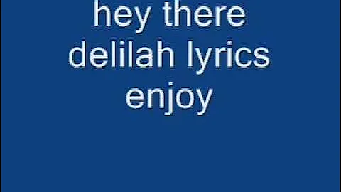 Hey there delilah by Plain White t's with lyrics
