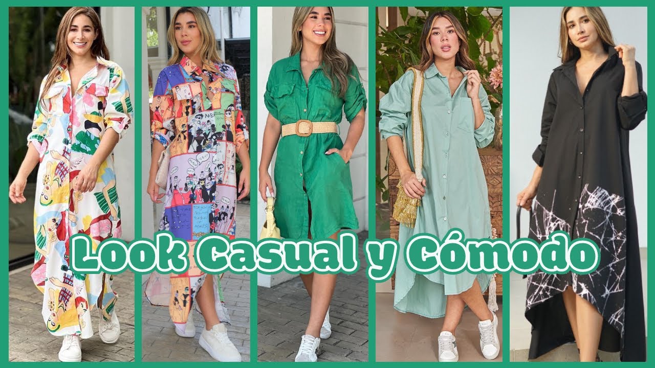 VESTIDOS CAMISEROS Y CALZADO DEPORTIVO, UNA COMBINACIÓN QUE ARRASA EN EL 2024