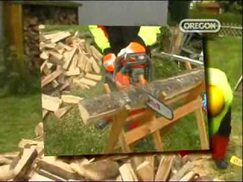 Oregon Easy Cut Saw Horse - YouTube