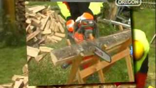 Watch the ease in which you can log your timber using the Oregon Easy Cut Saw Horse, available from theoregonshop.com.