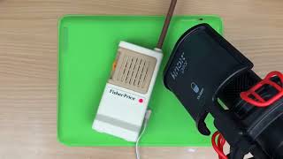 DankPods talks into a baby monitor for 20 seconds