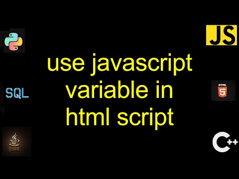 use javascript variable