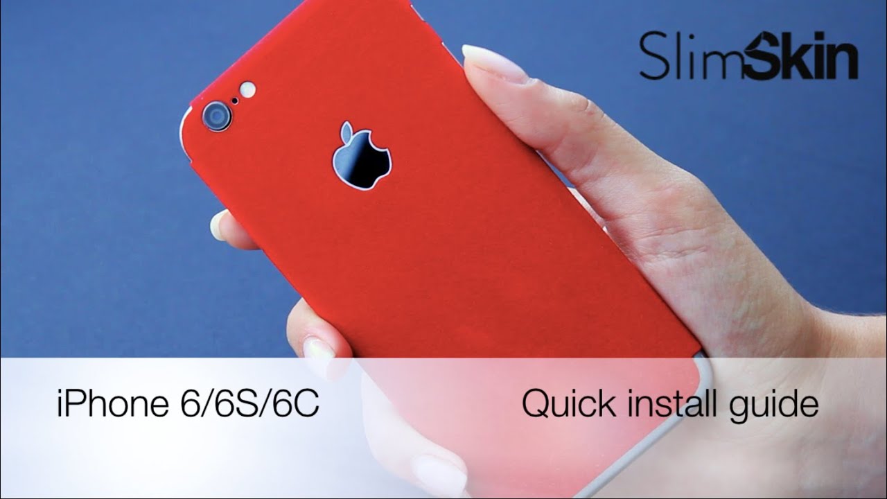 SlimSkin for iPhone 6S/6/5C - Quick install guide