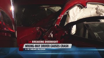 Wrong-way driver crashes on I-15