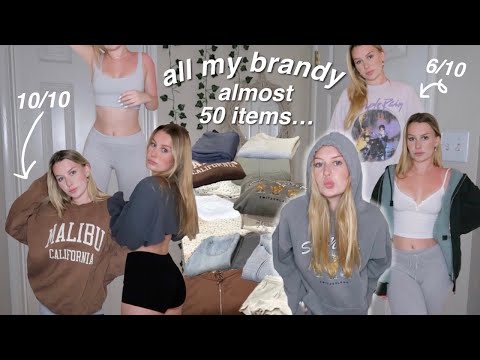 Trying on ALL my Brandy Melville items & rating each one...