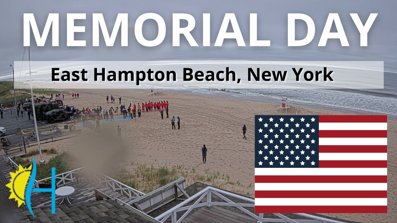 2021 MEMORIAL DAY TIMELAPSE! Main Beach, East Hampton Village, New