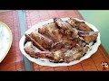 Comida cubana Congrí,costillas de cerdo y Tostones +mi marido puso el extractor