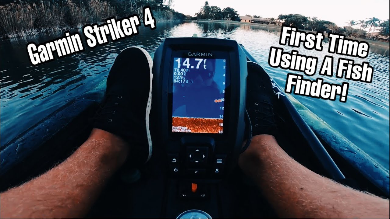 Kayak Bass Fishing  Trying out my Garmin Striker 4 Fish Finder