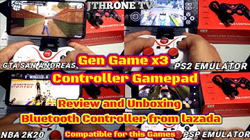 Gen game X3 Wireless Gamepad Controller for Mobile device Unboxing and Review
