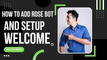 How to add Rose bot in Telegram group and setup Welcome message #telegram #telegrambot