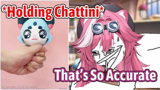 Raora Laughing So Hard When She Look At How Staff-san Hold Chattini Plushie【Hololive EN】
