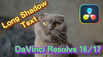 Long Shadow Text - DaVinci Resolve 16/17