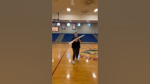 Double rifle, triple butt toss.