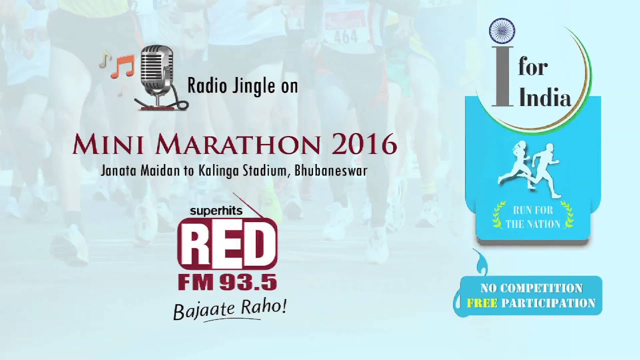 India Mini Marathon 2016 Bhubaneswar   Radio Jingles Eng   93 5 Red FM