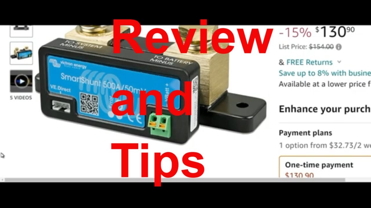 Victron 500 amp Battery Shunt Review and Tips - #vanlife 