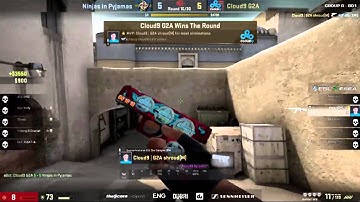 Shroud Amazing 4K w/ KQLY Shot - Cloud9 vs NIP 10.09.15