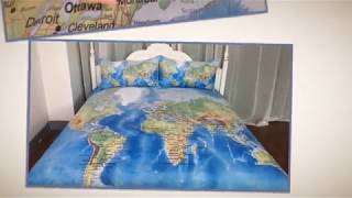 World Map Bedding Set screenshot 4