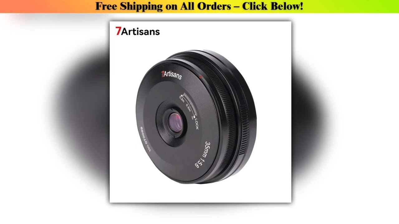 7artisans 7 artisans 35mm F5.6 Full-Frame Manual-Focus Pancake Lens Compatible for Sony E mount