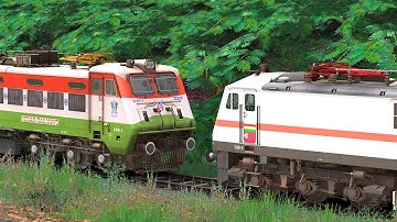 WAP4 to WAP7 LOCOMOTIVE CHANGE | BUMPY RAILROAD | RAILWORKS 3 | INDIAN TRAIN SIMULATOR GAMEPLAY