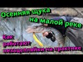 Осенняя ЩУКА малых рек. Как реагируют щуки перед морозами на колебалки.