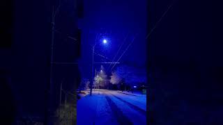 BlueHours💙#bluehour #satisfyingvideo #weather #relaxing #snowfall #snow